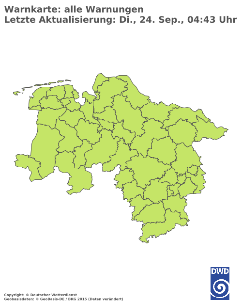 Aktuelle Wetterwarnungen für  Schaumburg